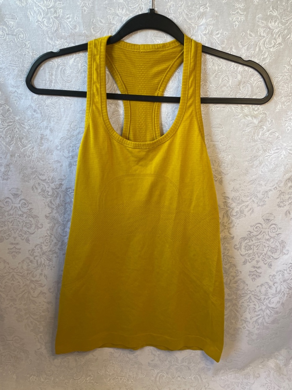 LuLuLemon Everyday Racerback Tank Top Mustard Yellow.  Size 6.